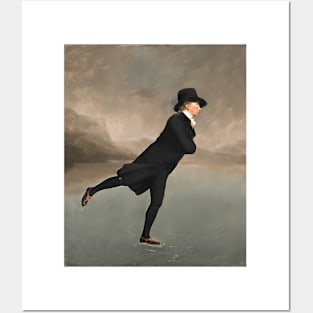 Henry Raeburn - Reverend Dr Robert Walker (1755 - 1808) Skating On Duddingston Loch Posters and Art